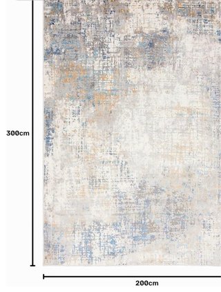 Alfombra diseño contemporáneo beige y gris