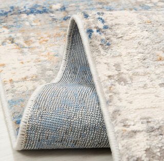 Alfombra diseño contemporáneo beige y gris