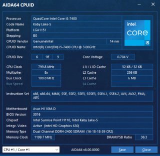 Torre PC I5 7400 8GB RAM SSD 240GB W11 Pro