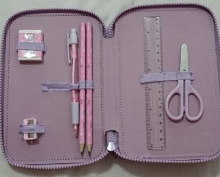 Estuche escolar Stitch Disney Nuevo Lleno