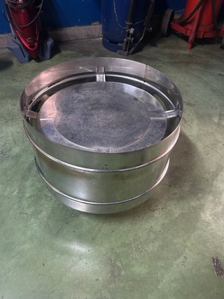Comignolo antivento in acciaio