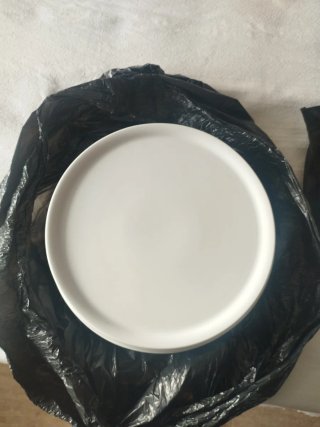 12 Plato de pizza blanco de cerámica