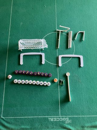 Juego futbol mesa piezas y tablero