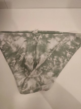 Braga bikini verde y blanco