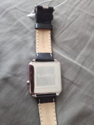Reloj Custo Cuadrado Rosa y Plateado