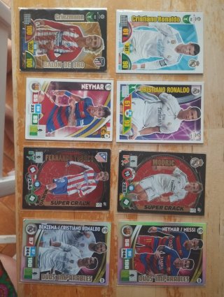 Cromos Adrenalyn La Liga varias temppradas