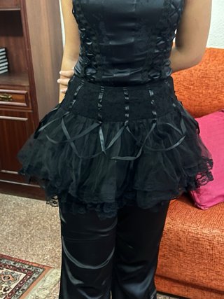 Ropa Gótica Negra y Morada Talla Única
