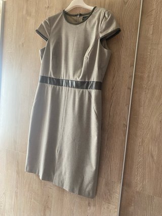 Vestido Roberto Verino Beige/Gris