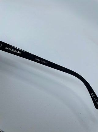 Occhiali da sole Balenciaga neri e argento