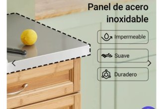 Carrito Cocina con Ruedas y Cajón