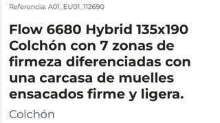 **NUEVO**Colchón Cecotec 135x190cm - 26cm Grosor.