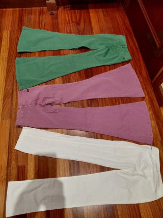 Pantalones campana talla 34 (3 colores)