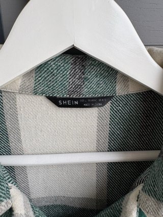 Chaqueta cuadros verde y blanco