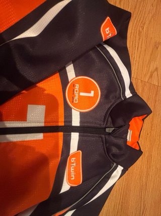 Chaqueta Ciclismo Invierno Naranja Talla 12