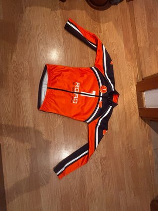 Chaqueta Ciclismo Invierno Naranja Talla 12