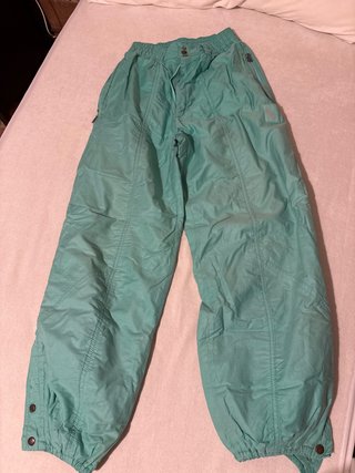 Pantalón de esquí mujer verde azulado