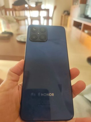Móvil azul, marca honor x8, 128gb