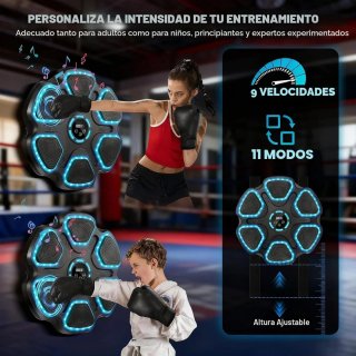 Máquina Boxeo Musical Bluetooth Pantalla LED