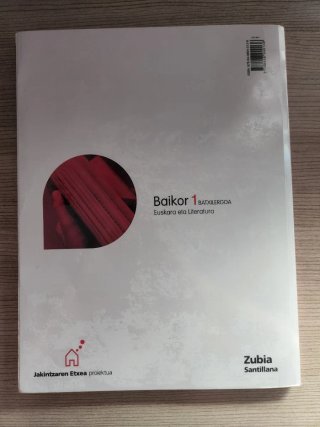 BAIKOR EUSKARA ETA LITERATURA 1 BATXILERGOA JAK...