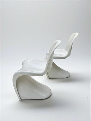 Lote 8 Sillas fibra de vidrio Verner Panton