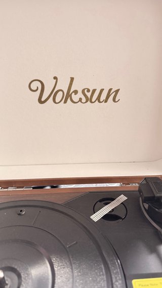 Giradischi Voksun Vintage Marrone e Beige
