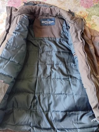 Parka abrigo marrón