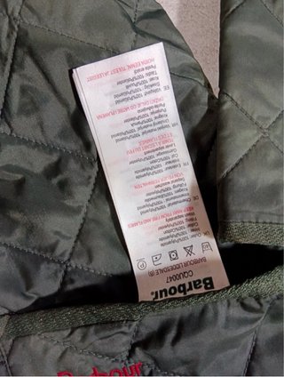 Chaqueta Barbour acolchada verde