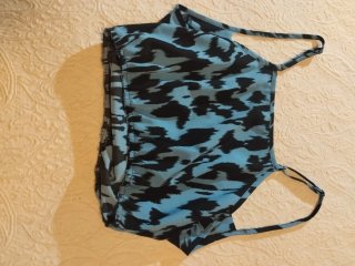 Top Leopardo Azul Talla M