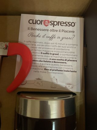 Confezione macchinetta espressi, macinacaffe