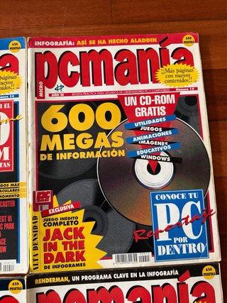 Lote 6 revistas PC Manía años 90