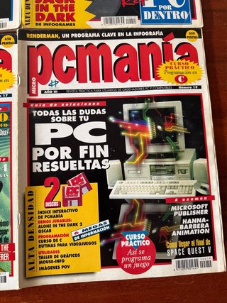 Lote 6 revistas PC Manía años 90