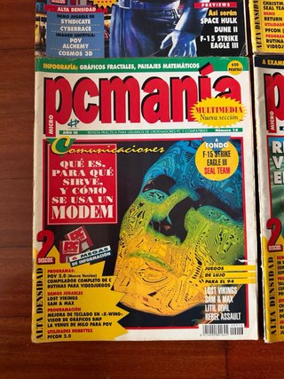 Lote 6 revistas PC Manía años 90