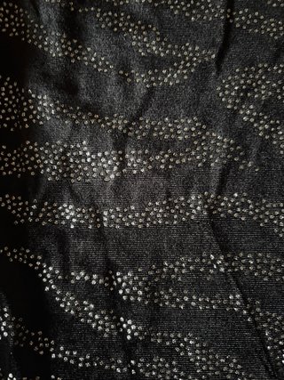 Vestido corto fiesta negro y plata