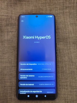 Xiaomi Redmi Note 14 Pro+ 5G factura/garantia