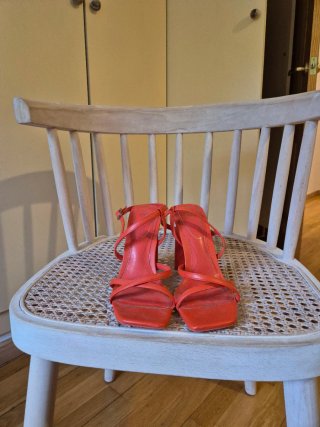 Sandalias Zara Naranja Talla 37