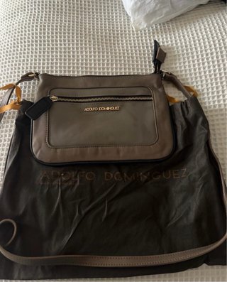 Bolso Adolfo Dominguez Marrón/Gris