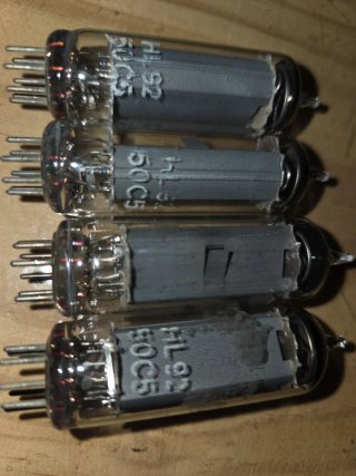 4 Válvulas HL92 50C5 radio antigua de valvulas