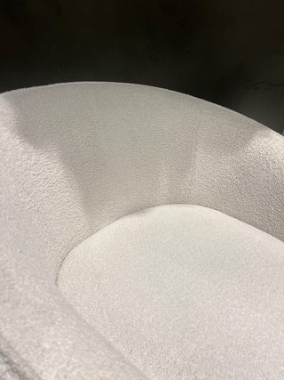 Butaca tejido bouclé diseño muy buen estado