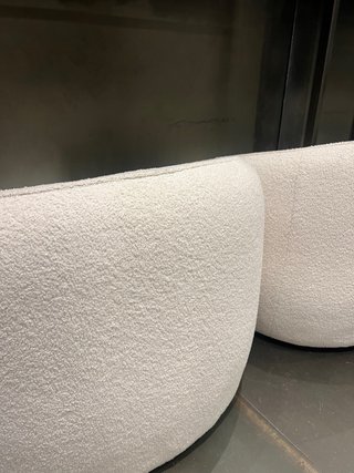 Butaca tejido bouclé diseño muy buen estado