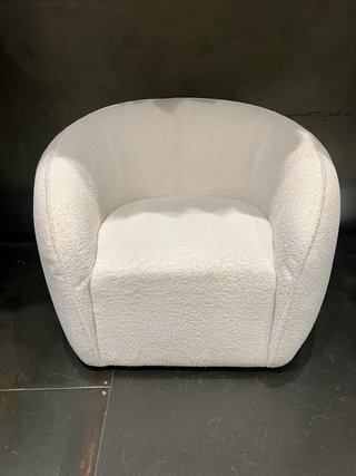 Butaca tejido bouclé diseño muy buen estado