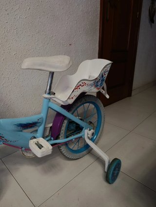 Bicicleta Frozen 16 con ruedines
