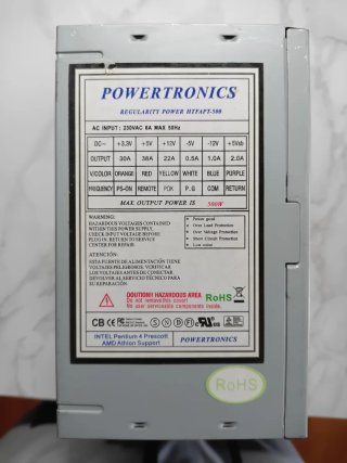 Fuente Alimentación PC POWERTRONICS 500W
