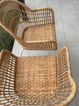 4 Sedie in rattan Ikea Nilsove