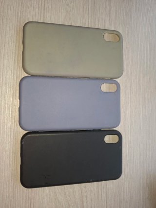 3 custodie per iPhone XR (Grigio, Viola, Nero)