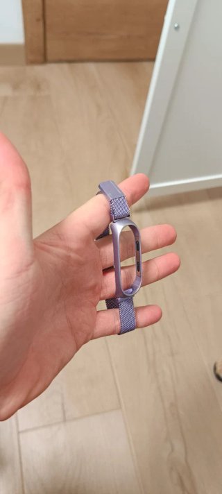 Pulsera Mi Band 3/4 Morado/Plata