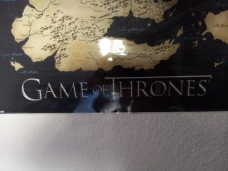 Póster Plastificado Mapa Juego de Tronos 100x50