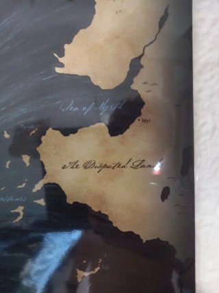 Póster Plastificado Mapa Juego de Tronos 100x50