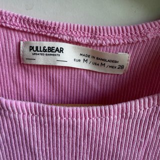 Top rosa de canalé