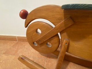 Moto balancín madera artesanal infantil