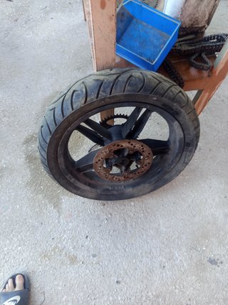 Rueda Trasera Yamaha TZR 50 con Piñón